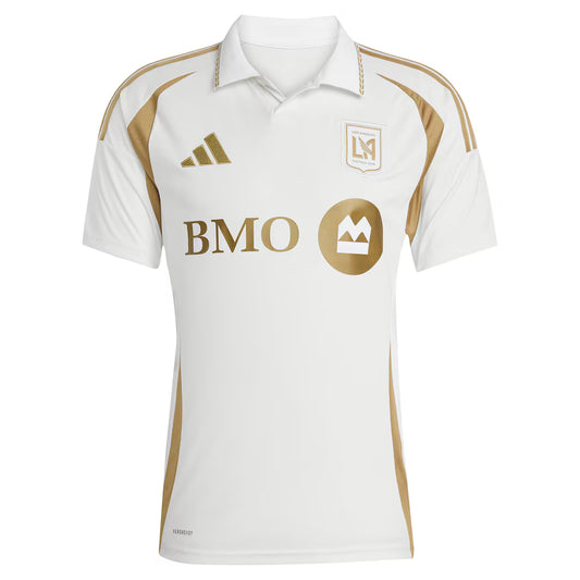 LA FC Away 25/26 Torcedor Adidas - Branca e Dourada