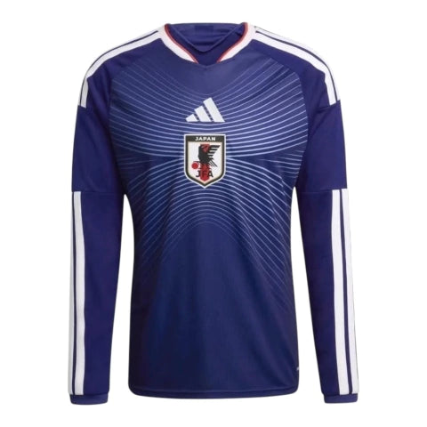 Japão Home Manga Longa 26/27 Torcedor Masculino Adidas - Azul