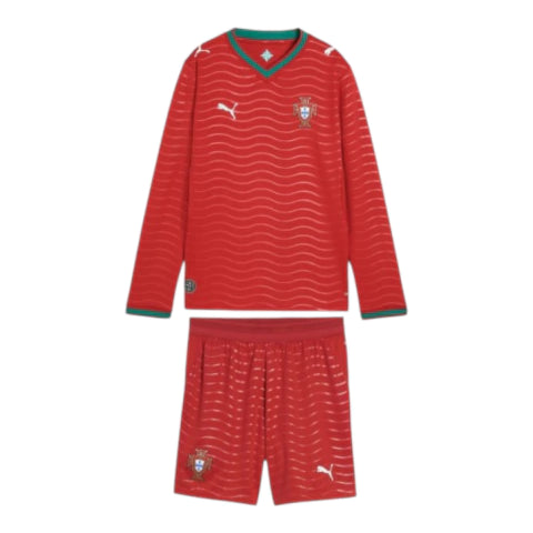 Kit Infantil Portugal Home Manga Longa 26/27 - Vermelho