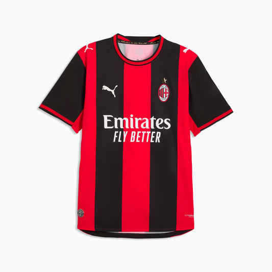Milan Home 26/27 Torcedor Puma - Vermelho e Preto