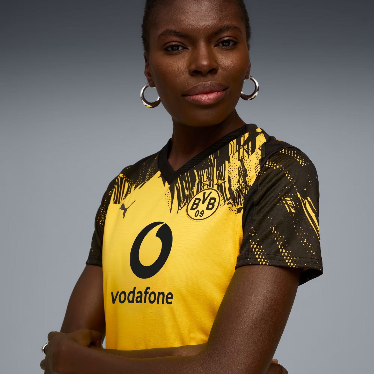 Borussia Dortmund Home 25/26 Feminina Puma - Amarela