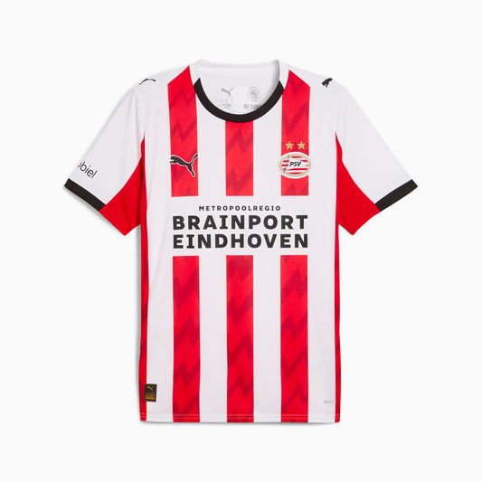 PSV Home 25/26 Torcedor Puma - Vermelho e Branco