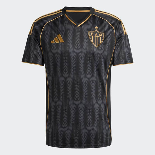 Atlético Mineiro Third 25/26 Adidas Torcedor Masculino - Preta e Dourada