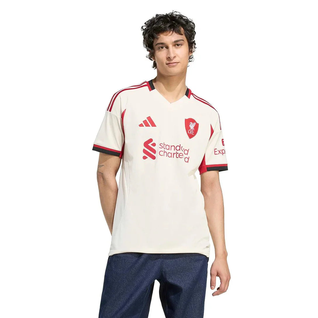 Liverpool Away 25/26 Torcedor Adidas - Bege