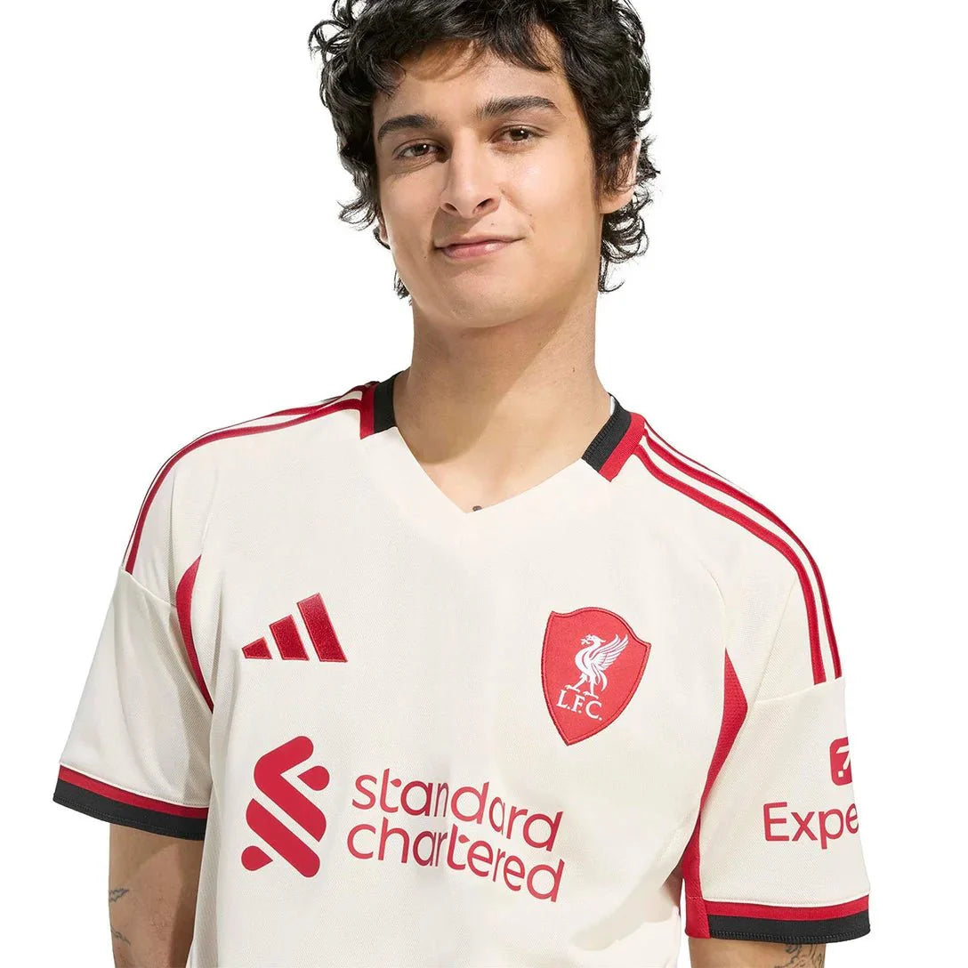 Liverpool Away 25/26 Torcedor Adidas - Bege