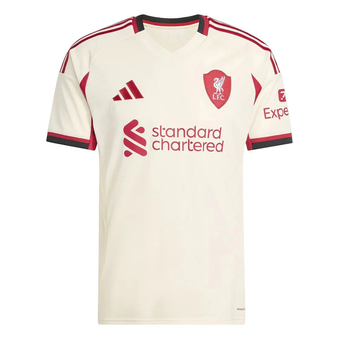 Liverpool Away 25/26 Torcedor Adidas - Bege