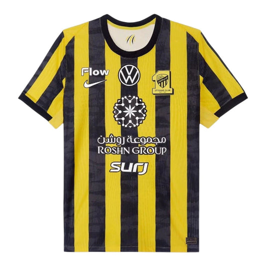 Al Ittihad Home 25/26 Torcedor Nike - Amarelo e Preto