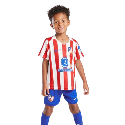 Kit Infantil Atlético de Madrid Home 25/26 - Vermelho e Branco