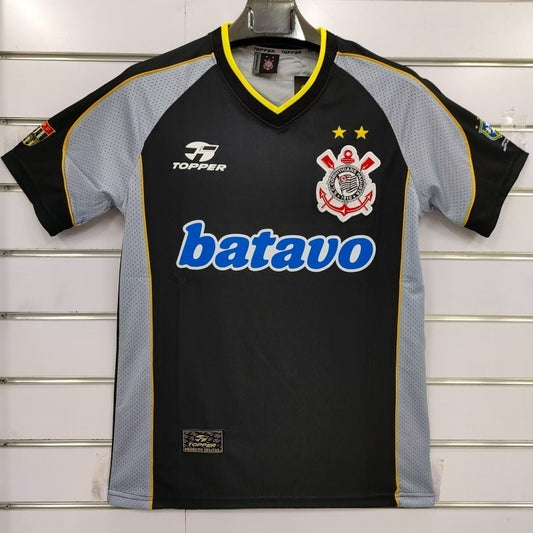Corinthians Third Retrô 1999 Masculino Topper - Preta e cinza