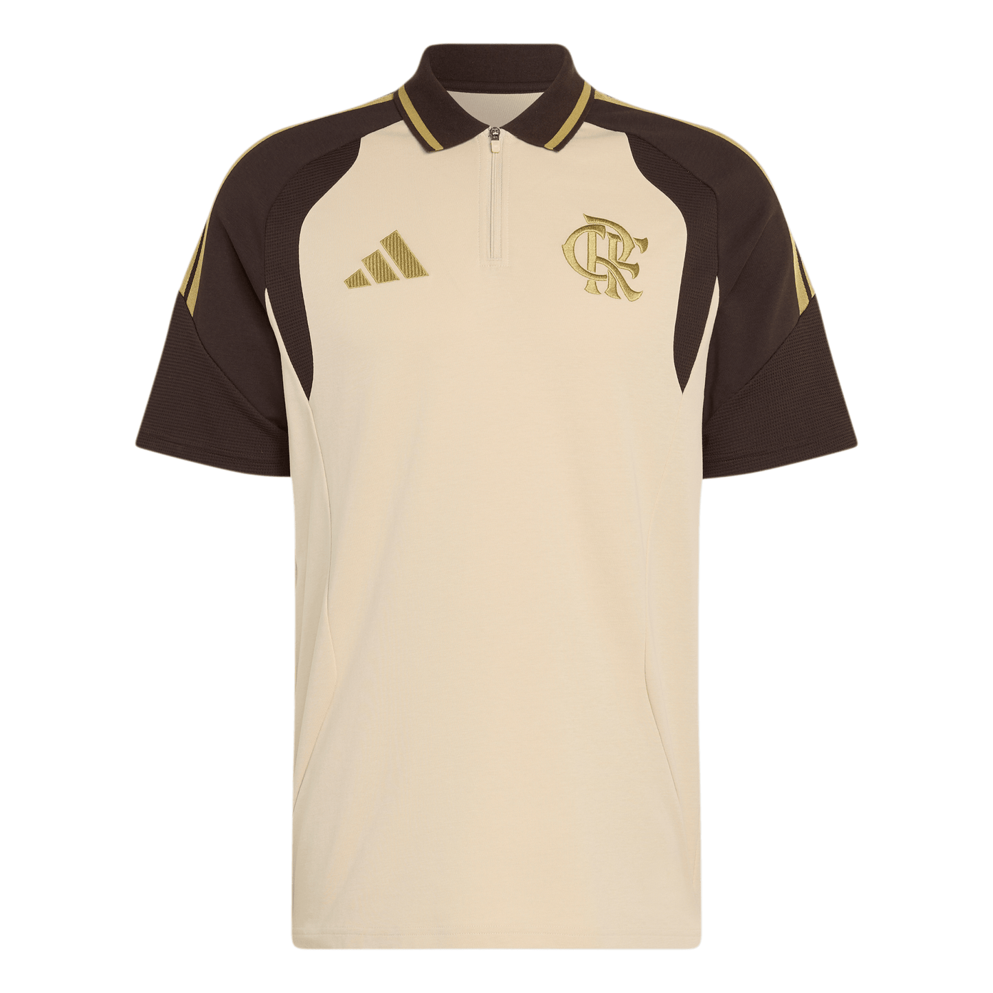 Flamengo Treino Polo 26/27 Torcedor Adidas Masculino - Bege
