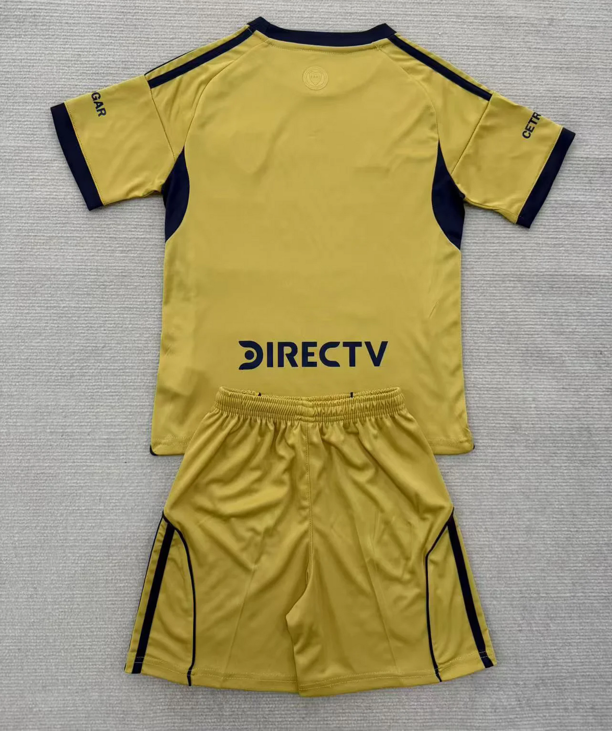 Kit Infantil Boca JRS Away 25/26  - Dourado