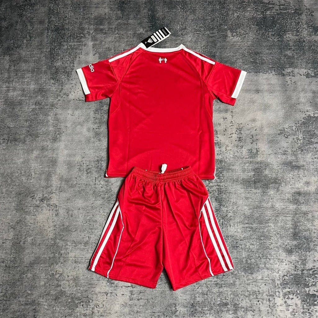 Kit Infantil Liverpool Home 25/26 - Vermelho
